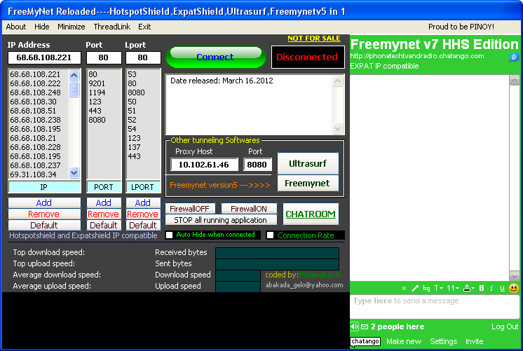 NEW March 16,2012 Update! Freemynet RELOADED