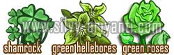 Picture of St.Patricks Day Flowers on Farmville Game (Facebook)