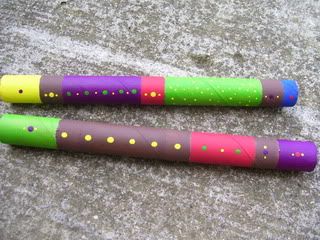 Homemade Rhythm Sticks