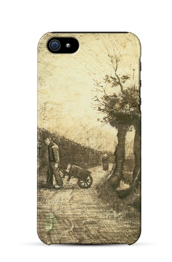 Behind the Hedges, Vincent van Gogh    iPhone Case Cover      069