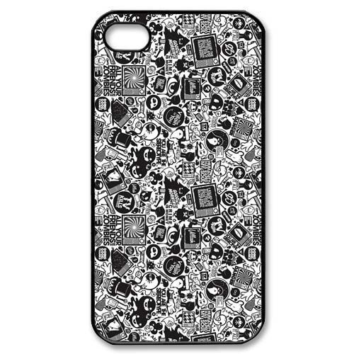 Black and white cards   iPhone Kılıf-Kapak   075