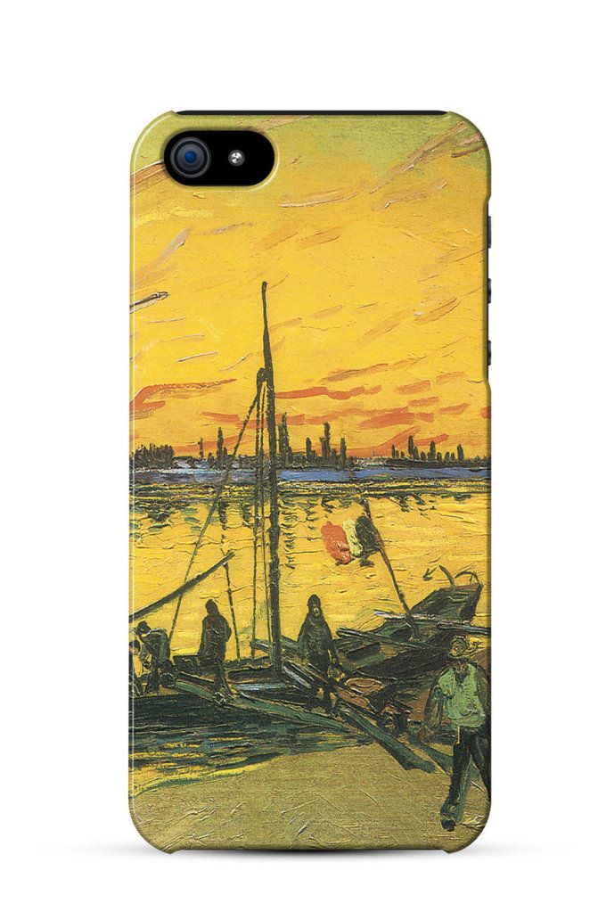 Coal Barges, Vincent van Gogh    iPhone Case Cover      105