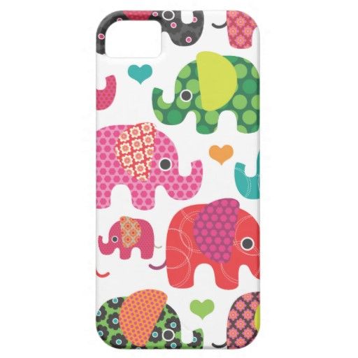 Colorful elephants    iPhone Case Cover      107