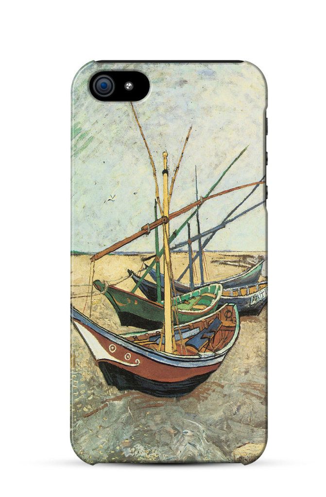Fishing Boats on the Beach at Saintes Maries de la Mer    iPhone Case Cover      142