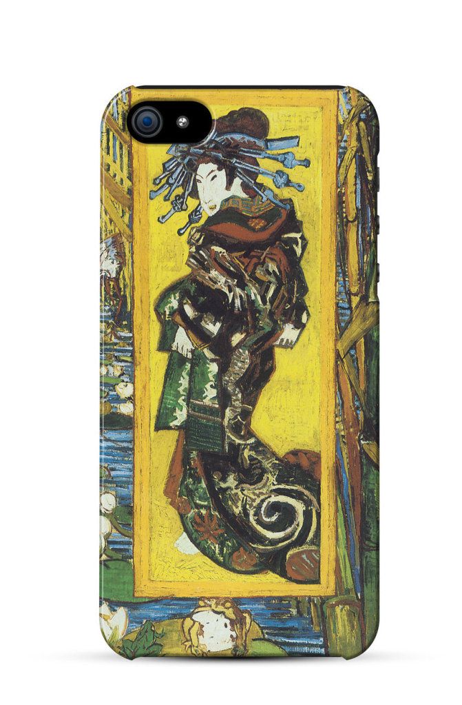 Japonaiserie Oiran (after Kesai Eisen), Vincent Van Gogh    iPhone Case Cover      179