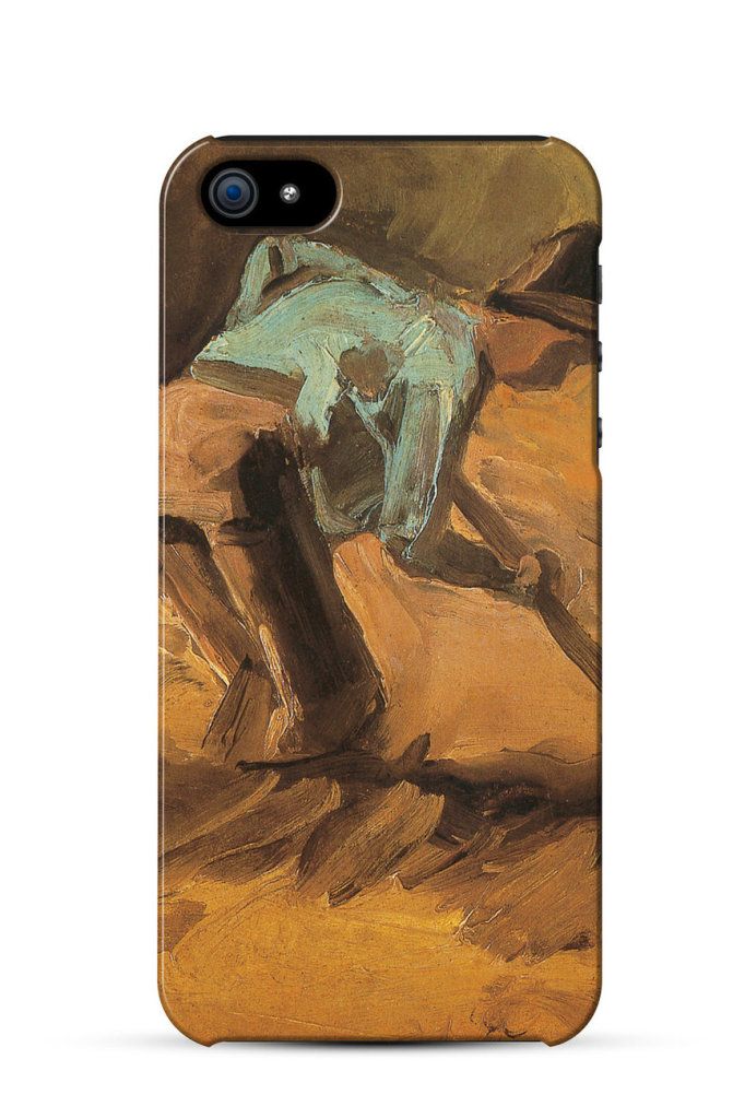 Man Stooping with Stick or Spade, Vincent van Gogh    iPhone Case Cover      199
