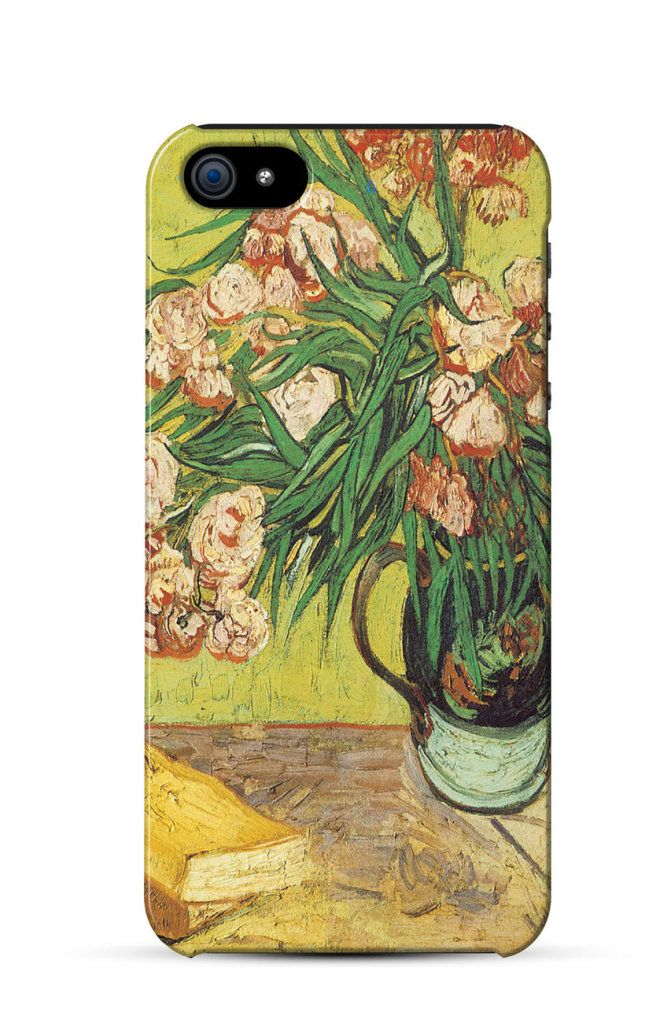 Oleanders and Books, Vincent Van Gogh iPhone Kılıf-Kapak 219