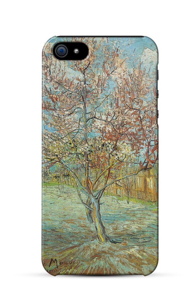 Peach Tree in Bloom (in memory of Mauve), Vincent van Gogh iPhone Kılıf-Kapak 226