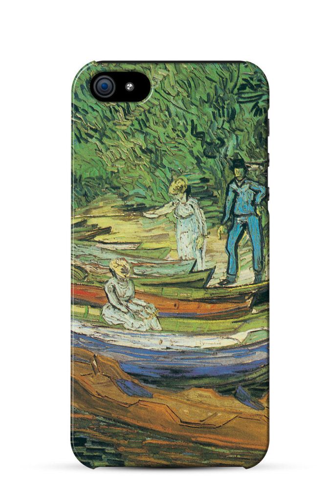 Rowing Boats on the Banks of the Oise , Vincent Van Gogh    iPhone Case Cover      375