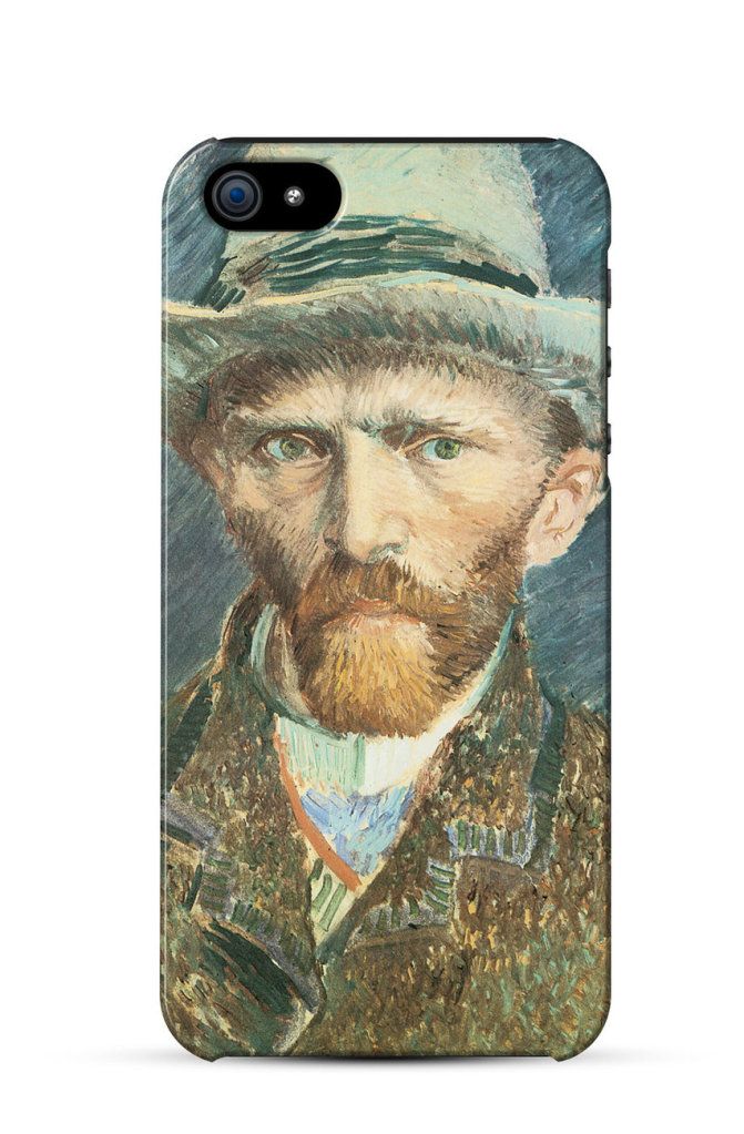 Self Portrait with a Grey Felt Hat, Vincent Van Gogh    iPhone Case Cover     409