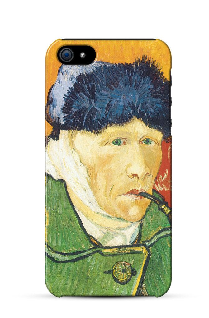Self portrait with bandaged ear and pipe, Vincent Van Gogh    iPhone Case Cover     417