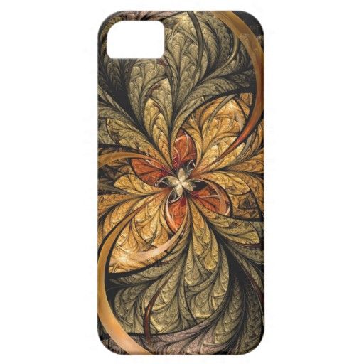 Shining Leaves Fractal Art    iPhone Case Cover     429