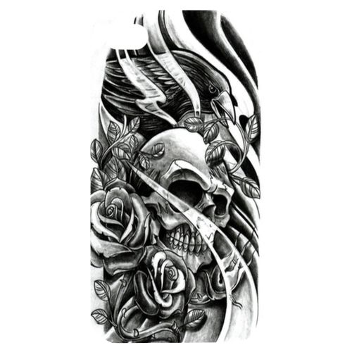 Skulls tatto with bird    iPhone Case Cover     485