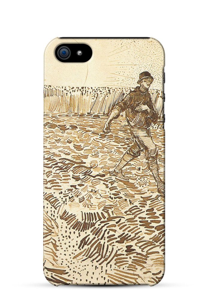 Sower with Setting Sun, Vincent van Gogh   iPhone Kılıf-Kapak  510