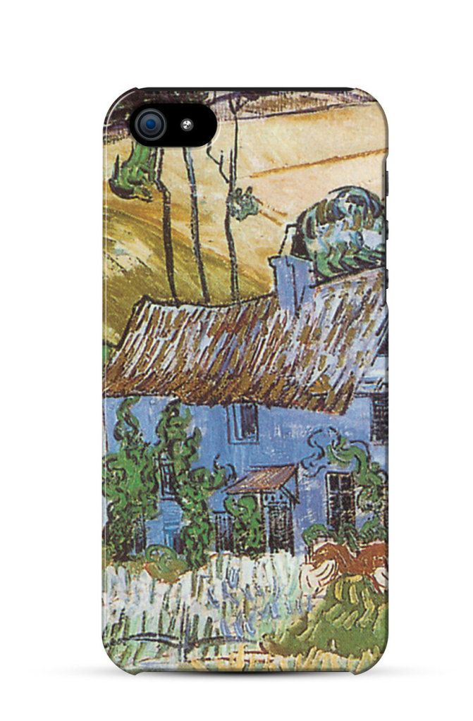 Thatched Cottages by a Hill, Vincent van Gogh    iPhone Case Cover     646