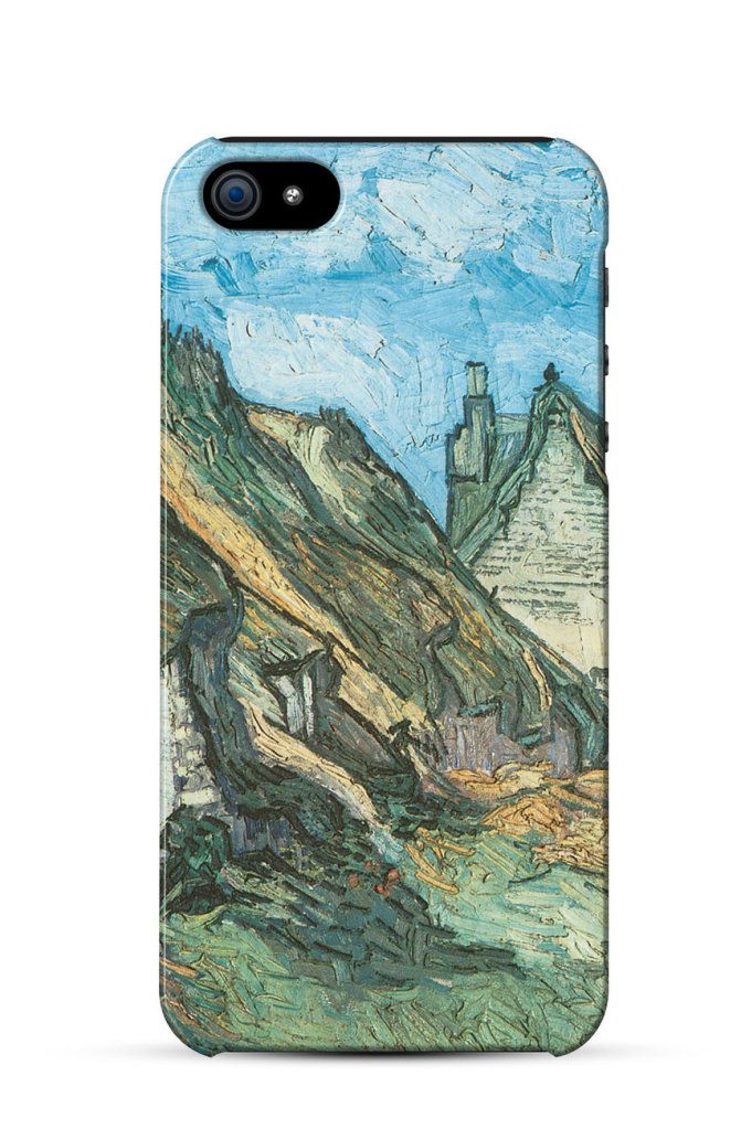 Thatched Sandstone Cottages in Chaponval  Vincent van Gogh    iPhone Case Cover     647