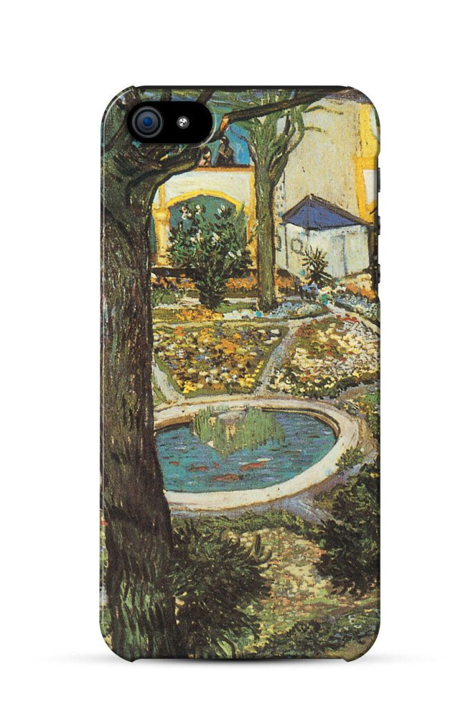 The Courtyard of the Hospital in Arles, Vincent van Gogh    iPhone Case Cover     651