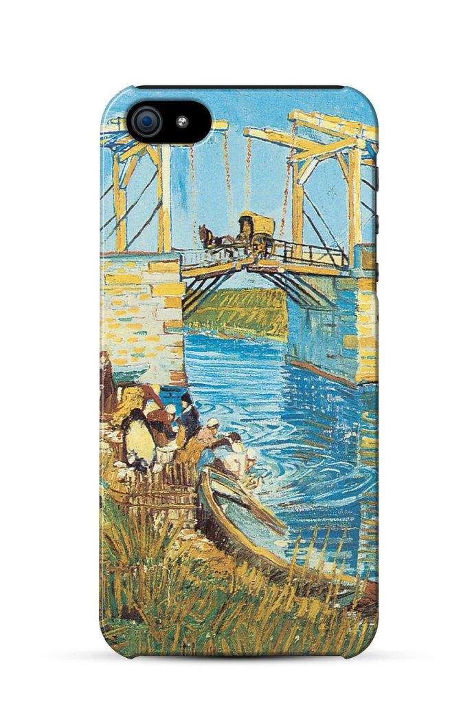 The Langlois Bridge at Arles with Women Washing, Vincent van Gogh    iPhone Case Cover     657