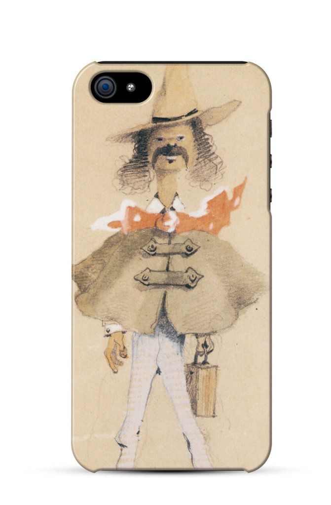 The Painter with Pointed Hat, 1857 Claude Monet    iPhone Case Cover     660