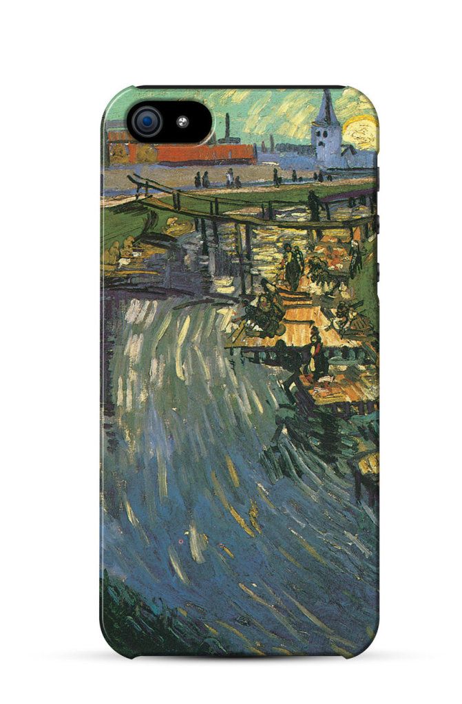 The Roubine du Roi Canal with Washerwomen, Vincent van Gogh    iPhone Case Cover     667