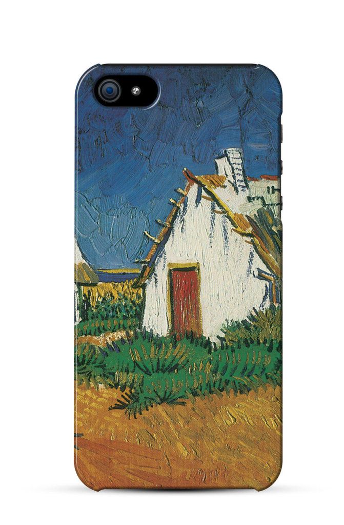 Three White Cottages in Saintes Maries, Vincent van Gogh    iPhone Case Cover     679