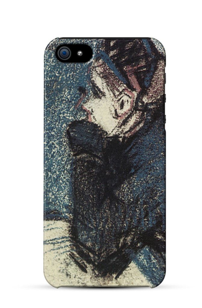 Two Women in a Balcony Box, Vincent van Gogh    iPhone Case Cover     715