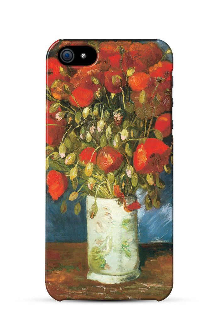 Vase with Red Poppies, Vincent Van Gogh    iPhone Case Cover     763