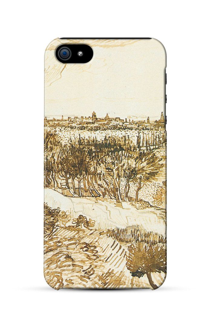 View of Arles from Montmajour, Vincent Van Gogh    iPhone Case Cover     766