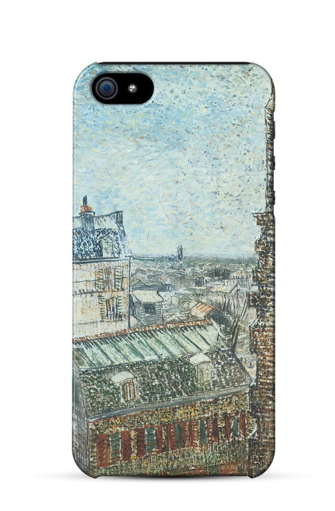 View of Paris from Vincent's Room in the Rue Lepic, Vincent van Gogh    iPhone Case Cover     767