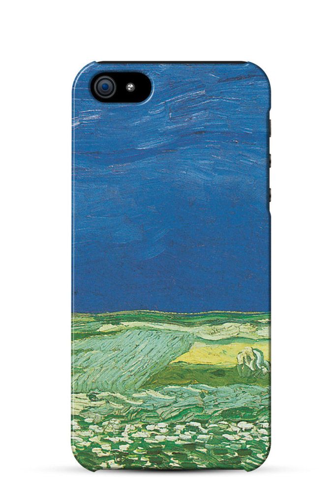 Wheat Field Under Clouded Sky, Vincent Van Gogh    iPhone Case Cover     774