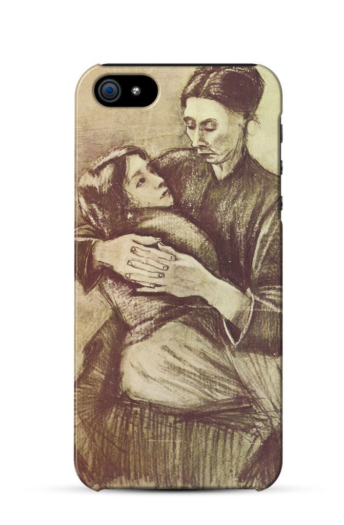 Woman with a Child on Her Lap, Vincent van Gogh    iPhone Case Cover     782