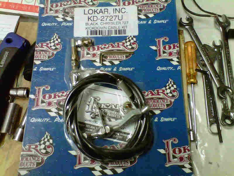 Anyone using a Lokar cable kickdown on their 727 with a Holly Carburetor