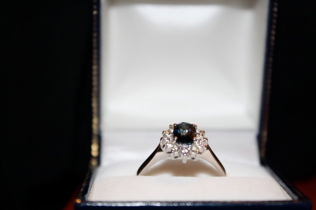 star diamond sapphire ring antique