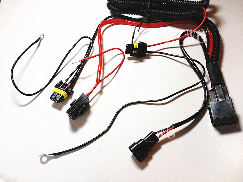 Xenon HID Conversion Kit Relay Wiring Harness H1 H8 H9 H11 9005 9006