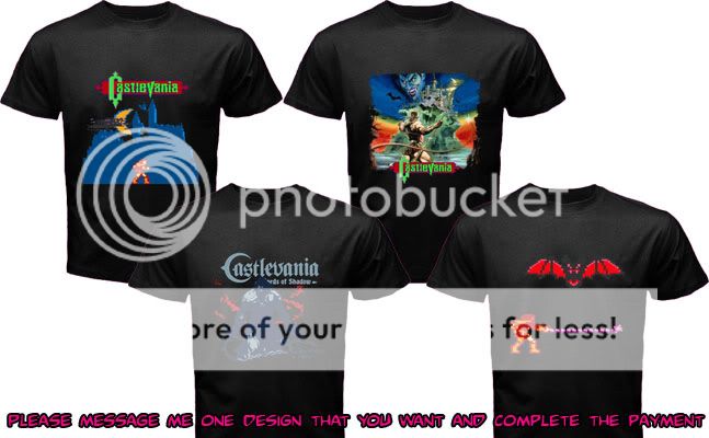 Castlevania Video Game Xbox Konami Shirt T Shirt Tee  