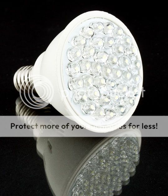 38 LED 1.5W E14 White Spot Light Lamp Bulb 110V  