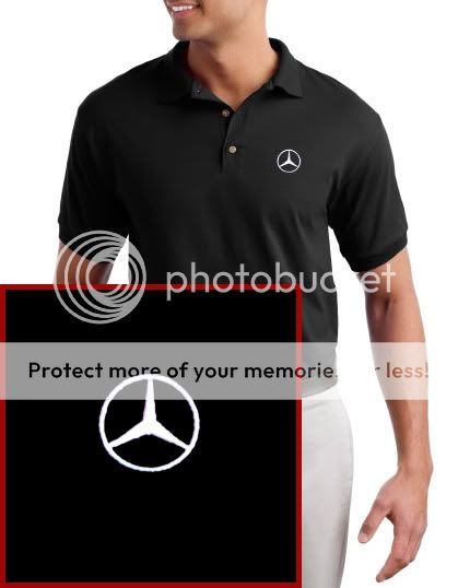Mercedes Benz EMBROIDERED Black Polo Shirt  