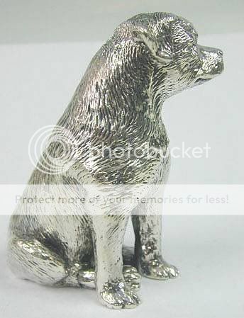 New Sterling Silver Rottweiler Dog Miniature Figurine  