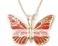 Adina Plastelina Sterling Silver Butterfly Necklace  